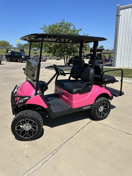 Custom Yamaha Drive2 Lifted Golf Cart – Hot Pink | Off-Road Wheels, MadJax Guard, Premium Seats - Image 2