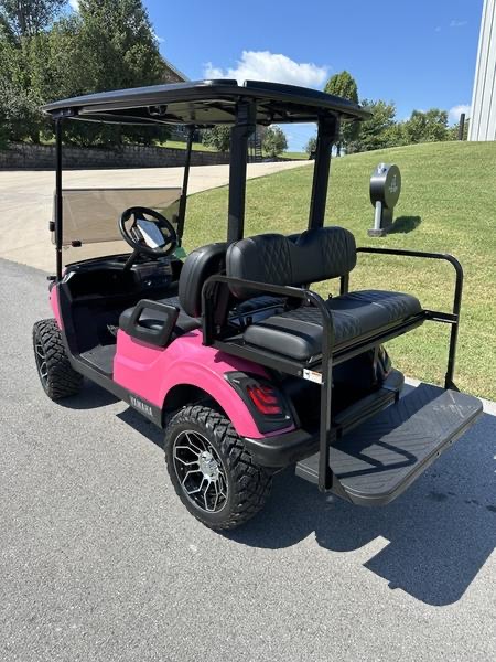 Custom Yamaha Drive2 Lifted Golf Cart – Hot Pink | Off-Road Wheels, MadJax Guard, Premium Seats - Image 5