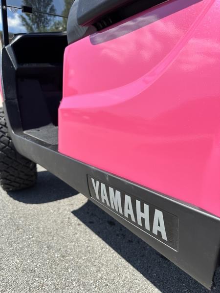 Custom Yamaha Drive2 Lifted Golf Cart – Hot Pink | Off-Road Wheels, MadJax Guard, Premium Seats - Image 8