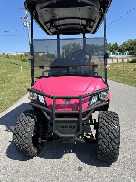 Custom Yamaha Drive2 Lifted Golf Cart – Hot Pink | Off-Road Wheels, MadJax Guard, Premium Seats - Image 9