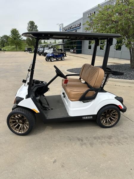 2024 Yamaha Drive2 Golf Cart – White with Custom Bronze Wheels | Luxury Seating, Fully Serviced & Street-Ready - Image 3