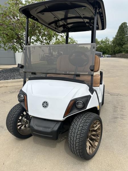 2024 Yamaha Drive2 Golf Cart – White with Custom Bronze Wheels | Luxury Seating, Fully Serviced & Street-Ready - Image 8